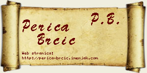 Perica Brčić vizit kartica